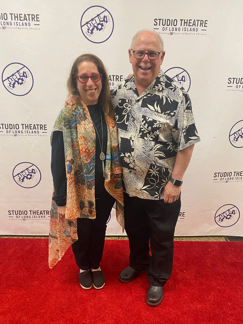 Executive artistic director of Studio Theatre of Long Island Rick Grossman along with Tiana Christoforidis, director of educational theatre.