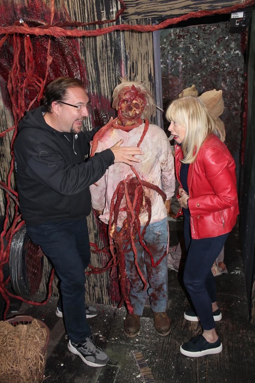 Haunt director Michael Baker gets into scare mode with journalist Linda Leuzzi.
